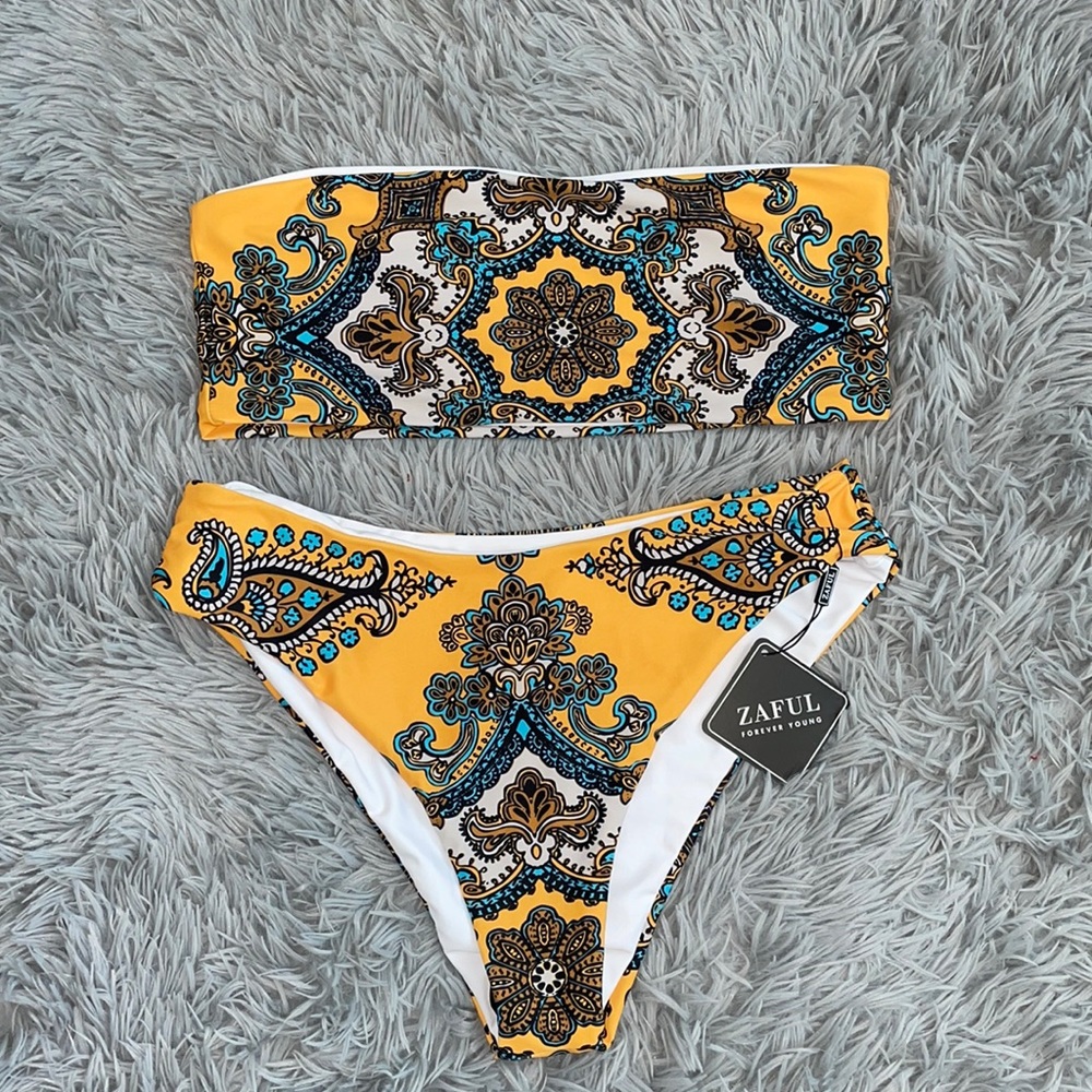 Zaful Bikini Color Pop Print